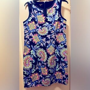 A beautiful size 16 multicolored sleeveless dress from Talbots